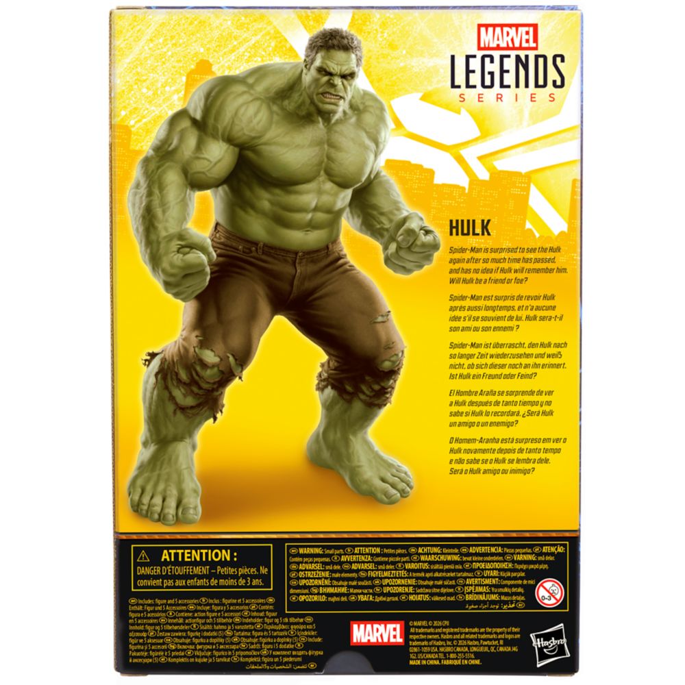Hulk Action Figure by Hasbro &ndash; Spider-Man: Brand New Day &ndash; Marvel Legends Series &ndash; 6''