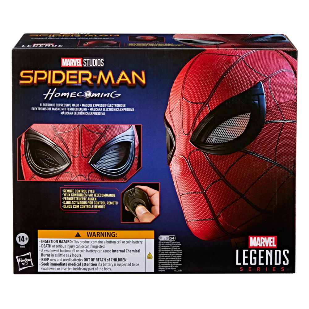 Spider-Man Electronic Expressive Mask by Hasbro &ndash; Spider-Man: Homecoming &ndash; Marvel Legends Series