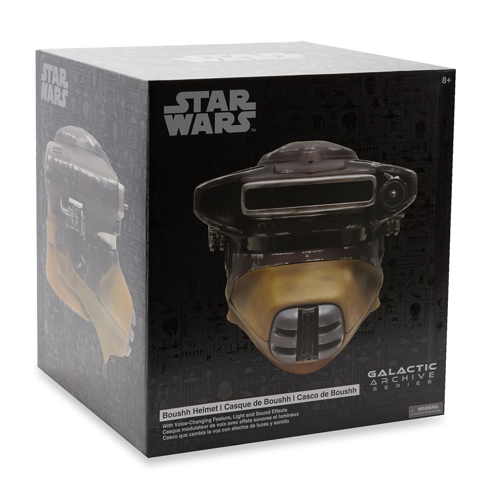 Boushh Voice-Changing Helmet with Sound and Light Effects &ndash; Galactic Archive Series &ndash; Star Wars