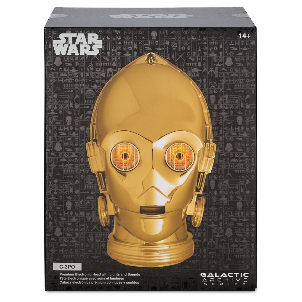 C-3PO Premium Electronic Head with Lights and Sounds - Star Wars - Galactic Archive Series