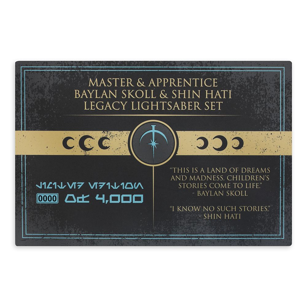 Shin Hati and Baylan Skoll LIGHTSABER Hilt Set: Star Wars: Ahsoka &ndash; Limited Edition
