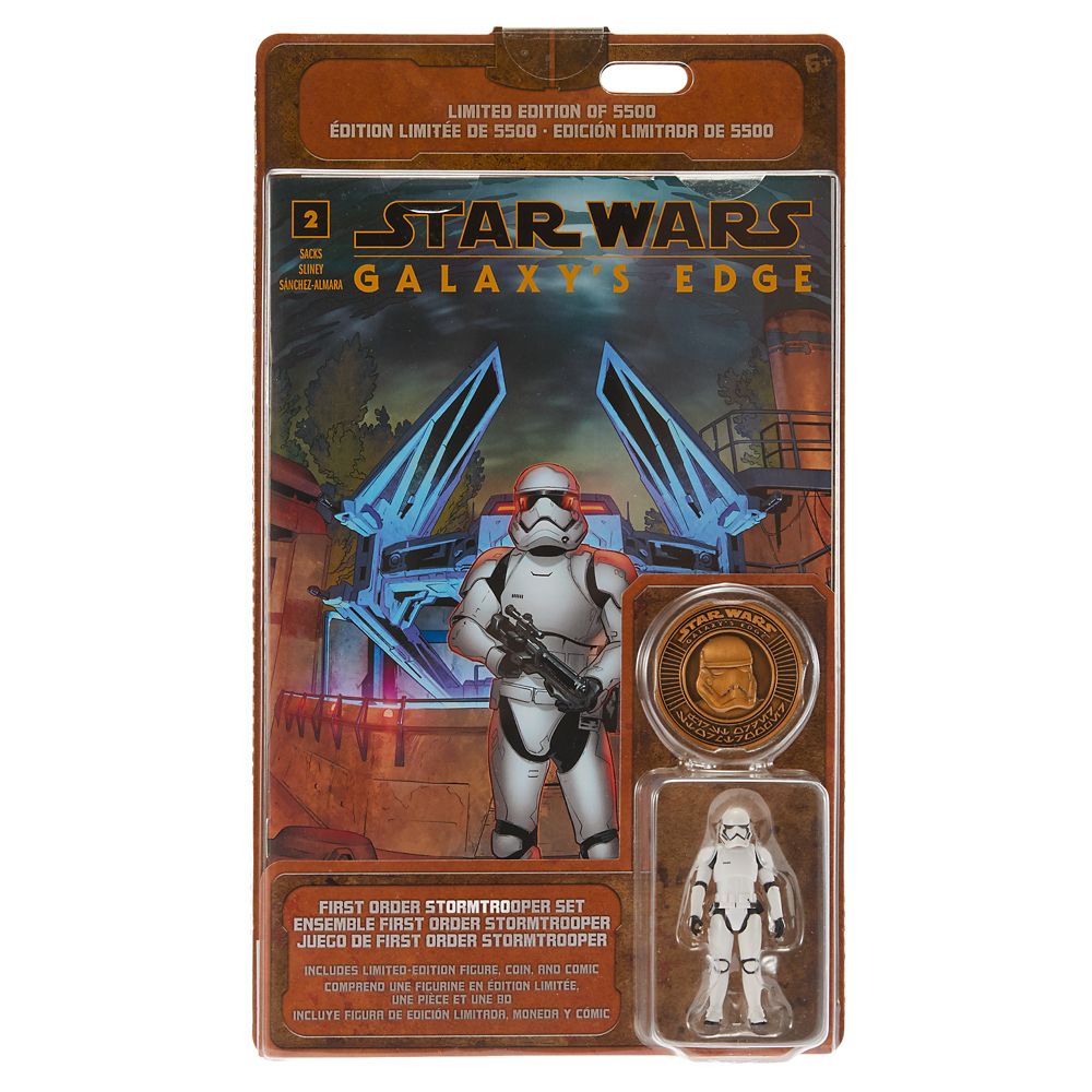 First Order Stormtrooper Action Figure Comic Book and Coin Set - Star Wars Galaxy's Edge - Limited Edition