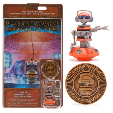 Фигурки Disney DJ R-3X Action Figure, Comic Book and Coin Set – Star Wars: Galaxy's Edge – Limited Edition