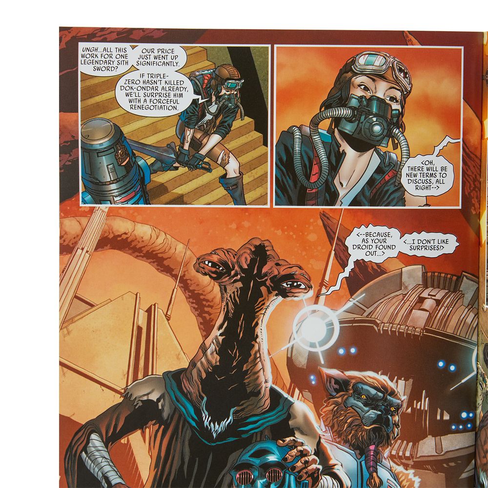Hondo Ohnaka Action Figure Comic Book and Coin Set - Star Wars Galaxy's Edge - Limited Edition