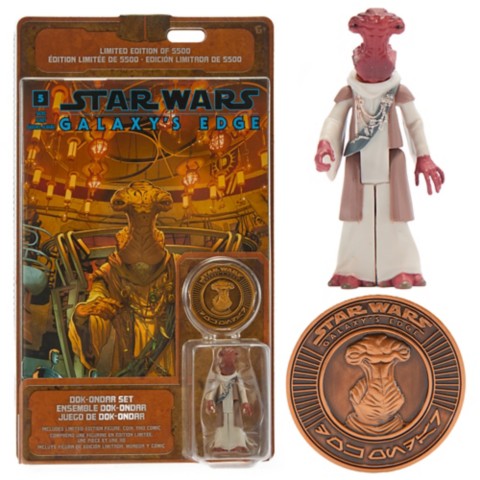Фигурки Disney Dok-Ondar Action Figure, Comic Book and Coin Set – Star Wars: Galaxy's Edge – Limited Edition