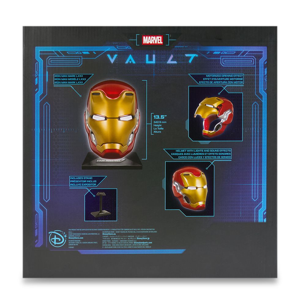 Iron Man LXXX Electronic Helmet with Light and Sound Effects &ndash; Marvel Vault