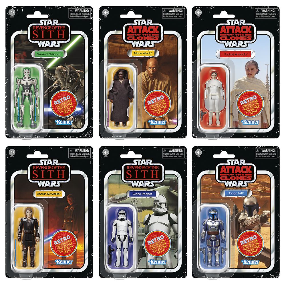 Star Wars Retro Collection Action Figure Set by Hasbro  Star Wars Episodes II and III Official shopDisney