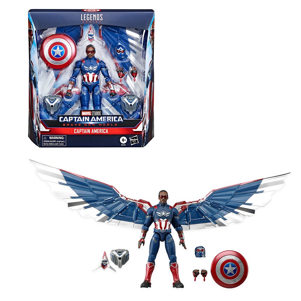 Captain America Action Figure  Captain America: A Brave New World  Marvel Legends Series by Hasbro Official shopDisney