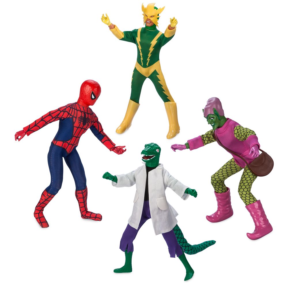 Spider-Man Mego 8'' Action Figure Set &ndash; World's Greatest Super-Heroes