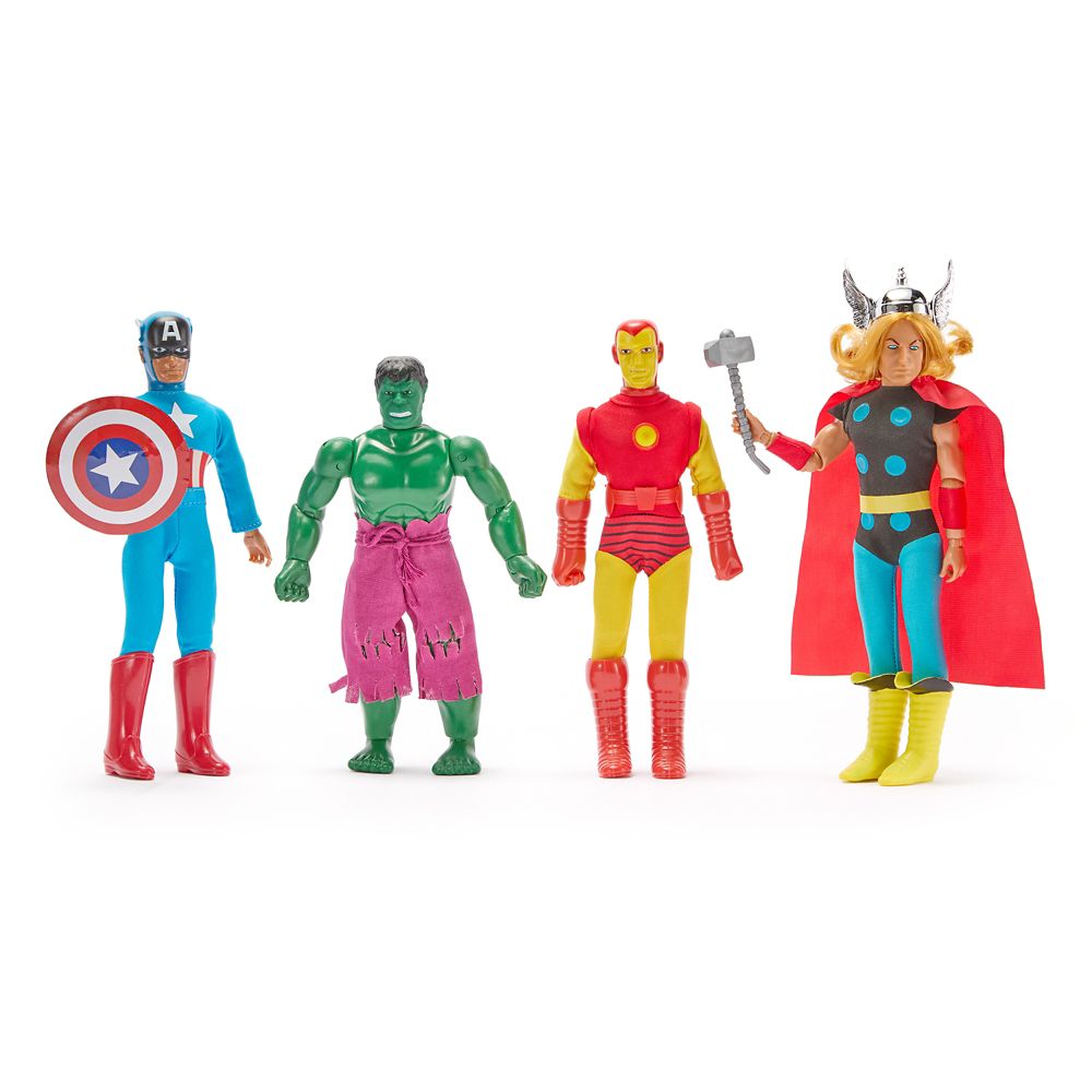 Marvel Avengers Mego Action Figure Replica Set &ndash; World's Greatest Super-Heroes &ndash; 7 3/4'' &ndash; Limited Release