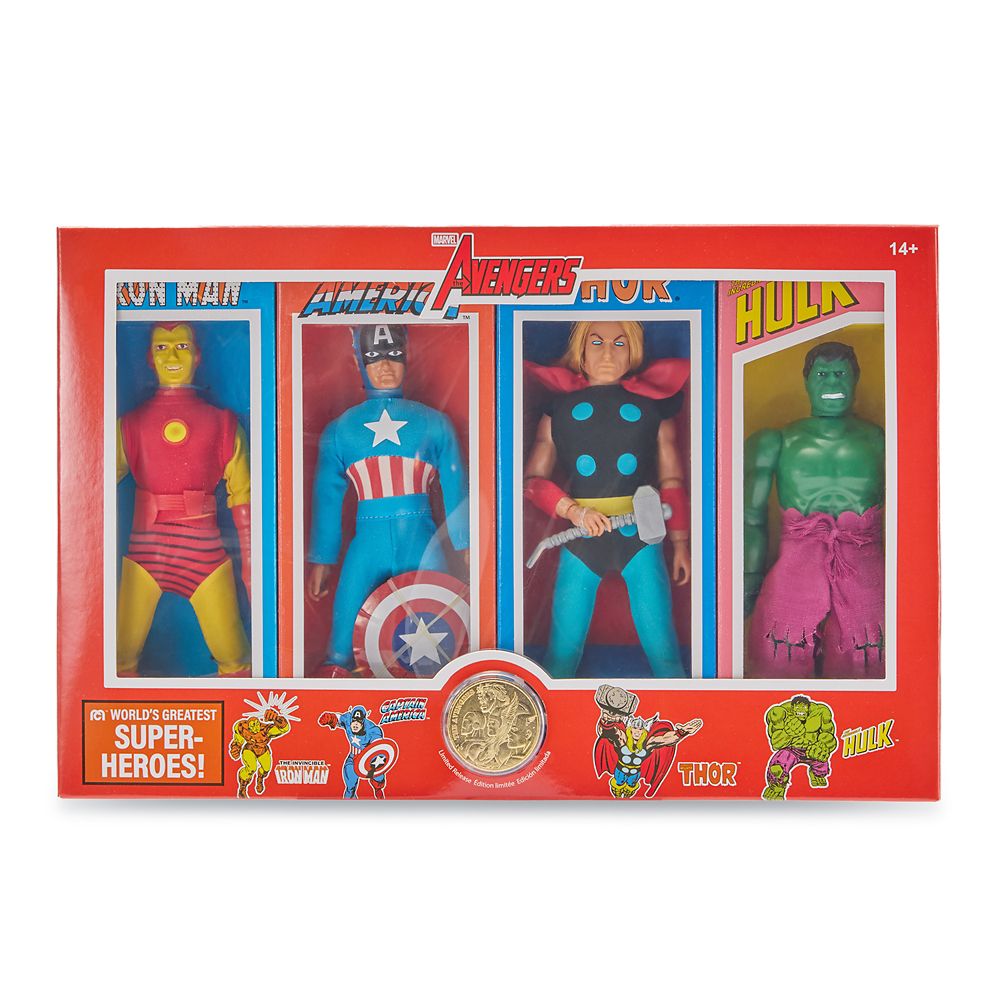 Marvel Avengers Mego Action Figure Replica Set &ndash; World's Greatest Super-Heroes &ndash; 7 3/4'' &ndash; Limited Release