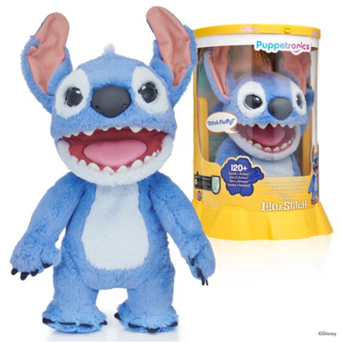 Мягкие игрушки Disney Stitch Puppetronic by RealFX – Lilo & Stitch Live Action Film