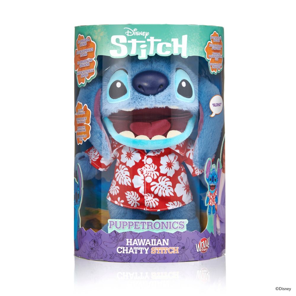 Stitch Hawaiian Chatty Deluxe Puppetronics Plush &ndash; Lilo & Stitch &ndash; 13''