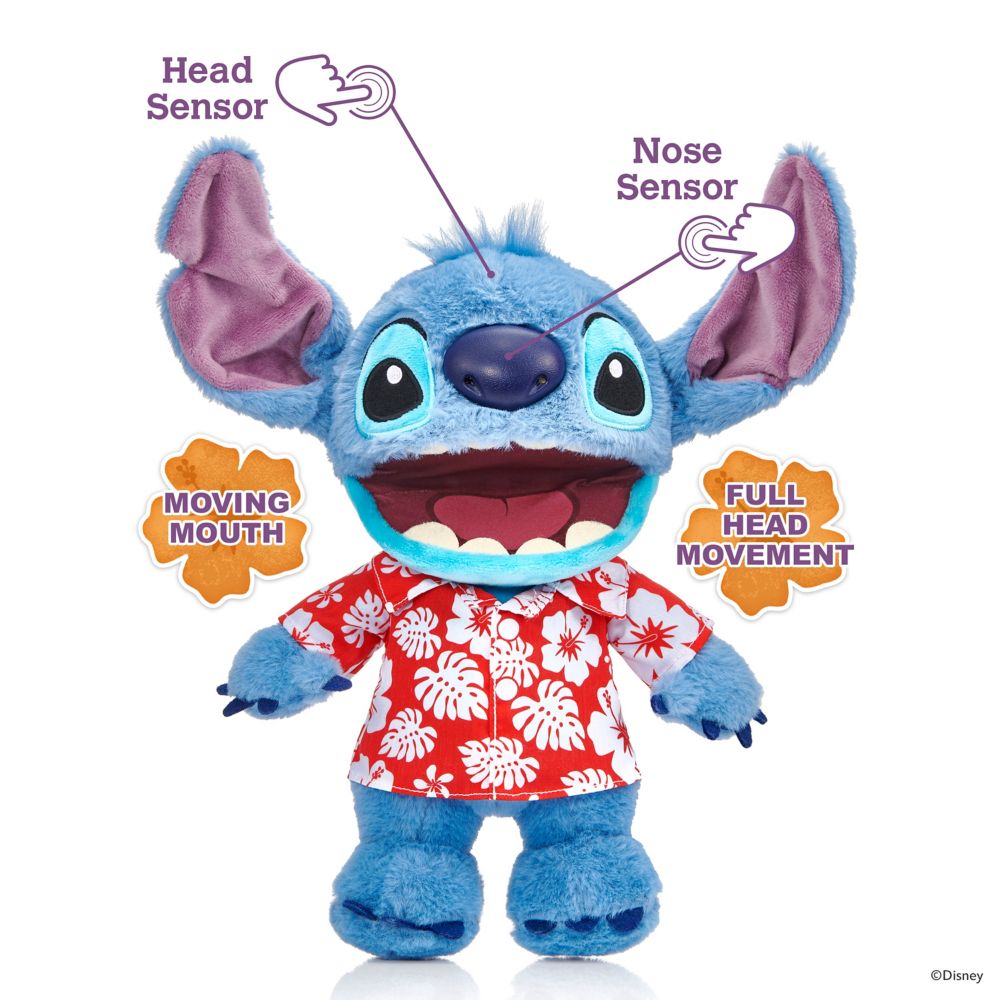 Stitch Hawaiian Chatty Deluxe Puppetronics Plush &ndash; Lilo & Stitch &ndash; 13''