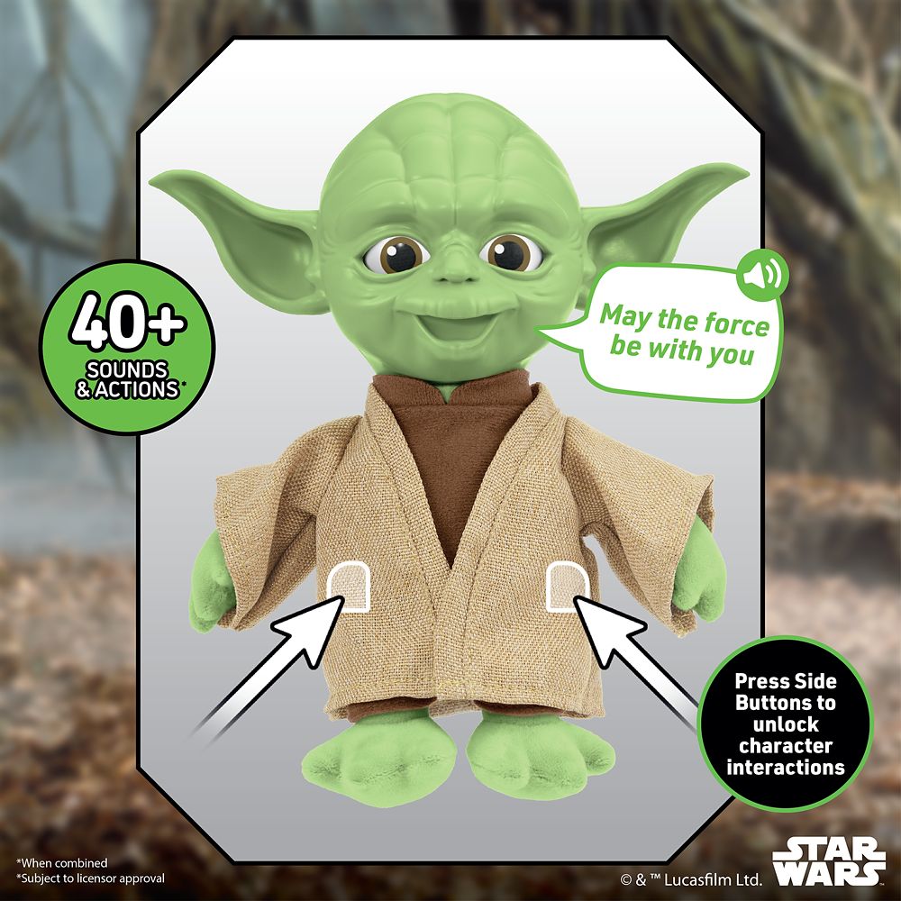 Yoda Plush Palm Puppetronic Interactive Talking Action Figure &ndash; Star Wars