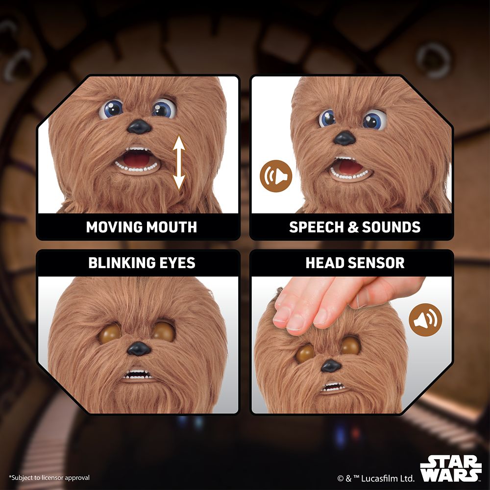 Chewbacca Plush Palm Puppetronic Interactive Talking Action Figure &ndash; Star Wars