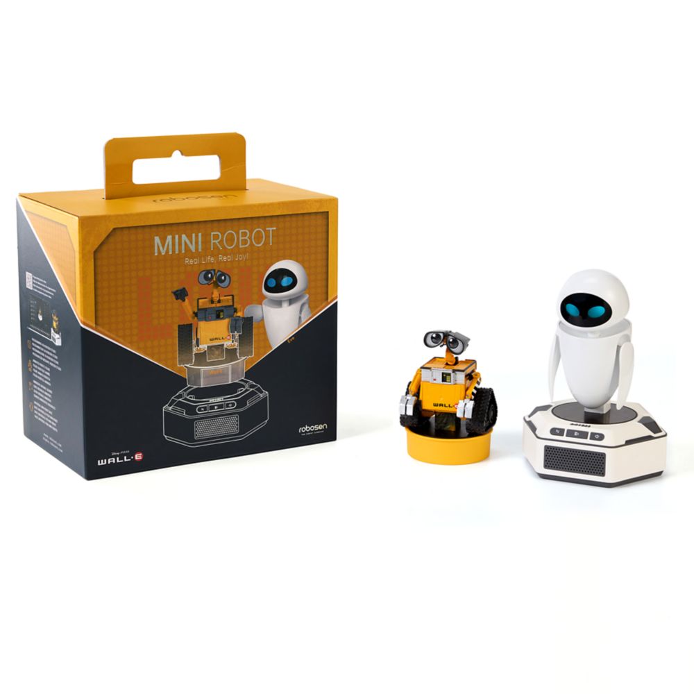 WALL&bull;E and EVE Robotic Mini Action Figure Set by Robosen