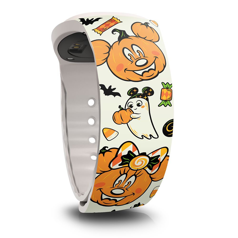 Mickey and Minnie Mouse Jack-o'-Lanterns Halloween MagicBand+ &ndash; Limited Release