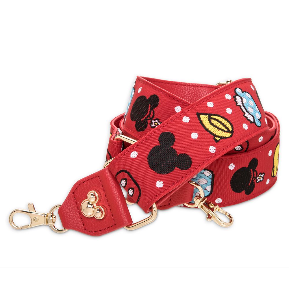 Mickey and Minnie Mouse Bag Strap Red Disney Store