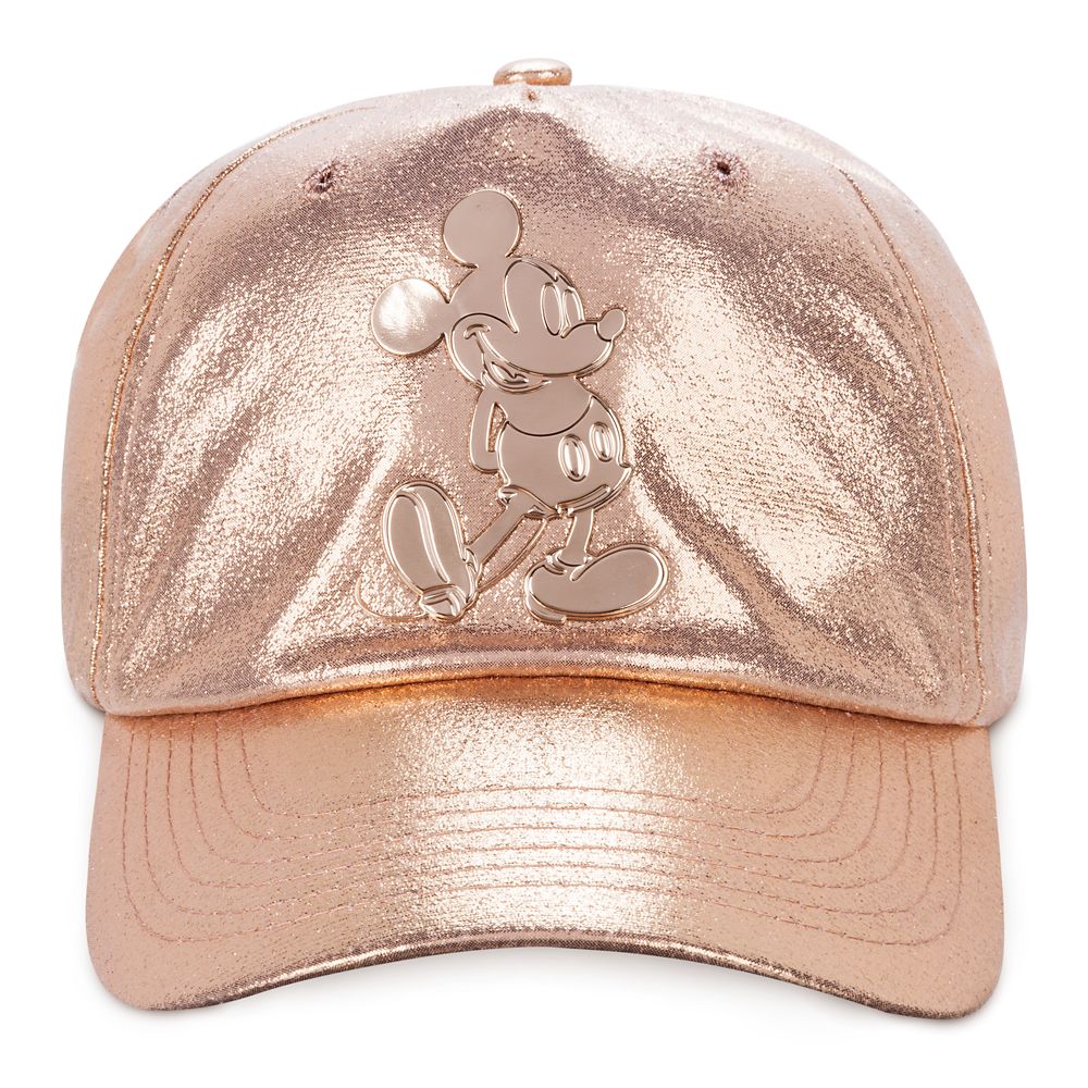 Mickey Mouse Rose Gold Baseball Cap for Adults Disney Store