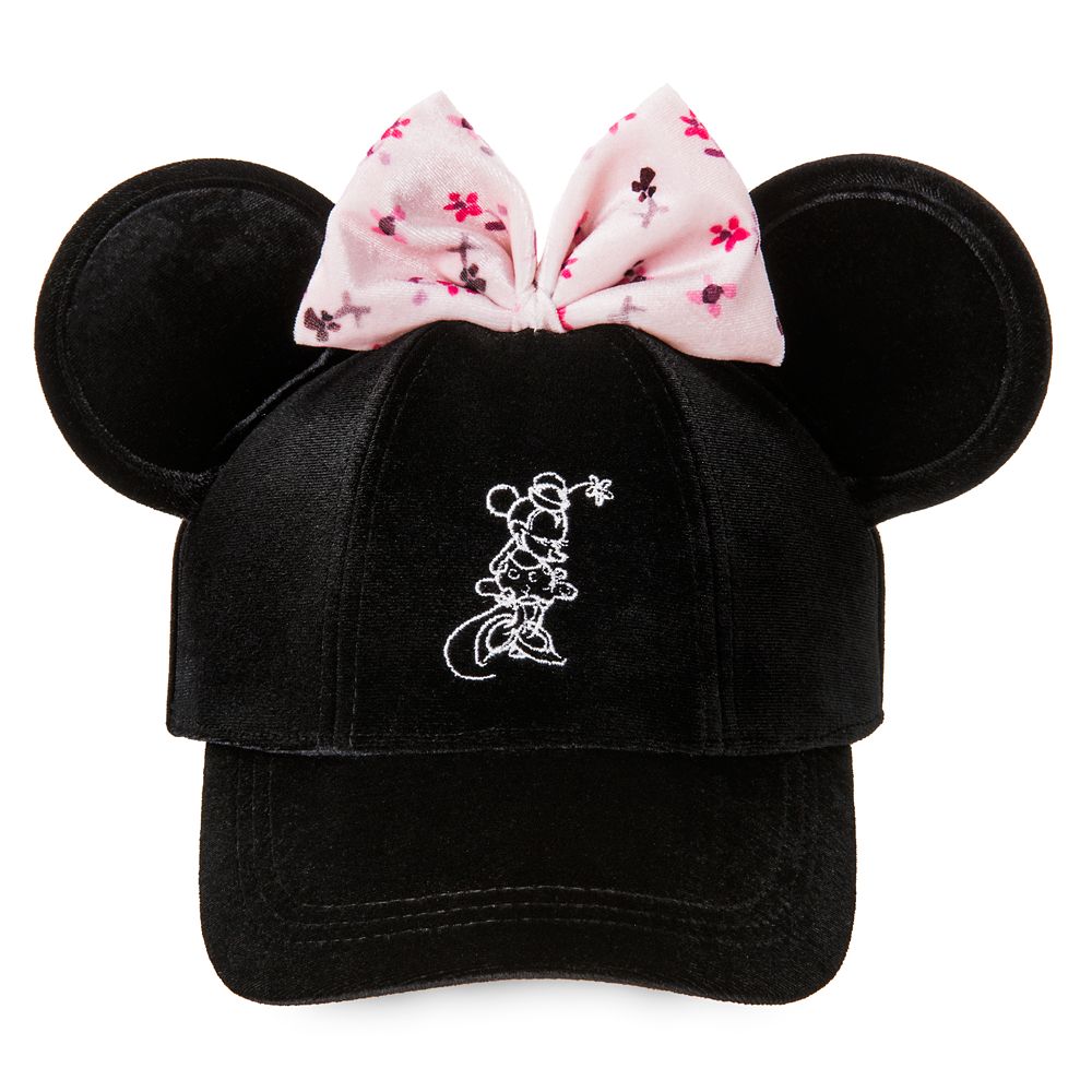 Minnie Mouse Velvet Ear Baseball Cap for Women Disney Store