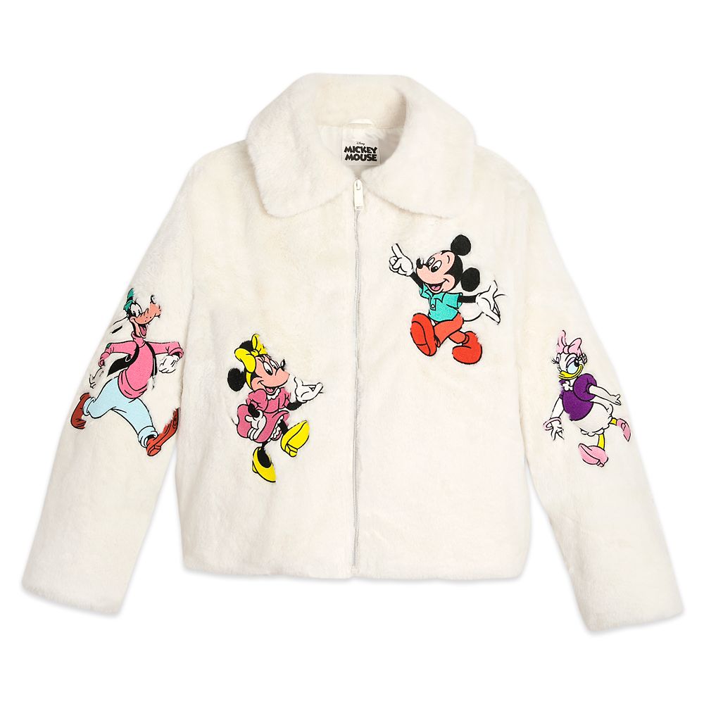 Brand New in Package, SOLD OUT, store Mickey Mouse Faux Fur Fleece Jacket for Adults