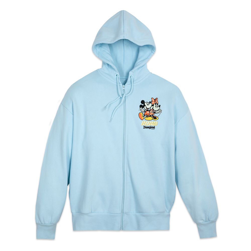 Mickey and Minnie Mouse Zip Hoodie for Women – Disneyland