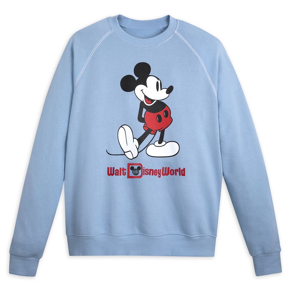 Mickey Mouse Classic Sweatshirt for Adults Walt Disney World Blue Disney Store