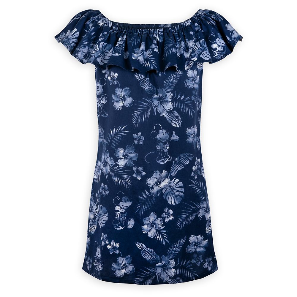 Mickey Mouse Indigo Woven Dress for Adults by Tommy Bahama | Disney Store