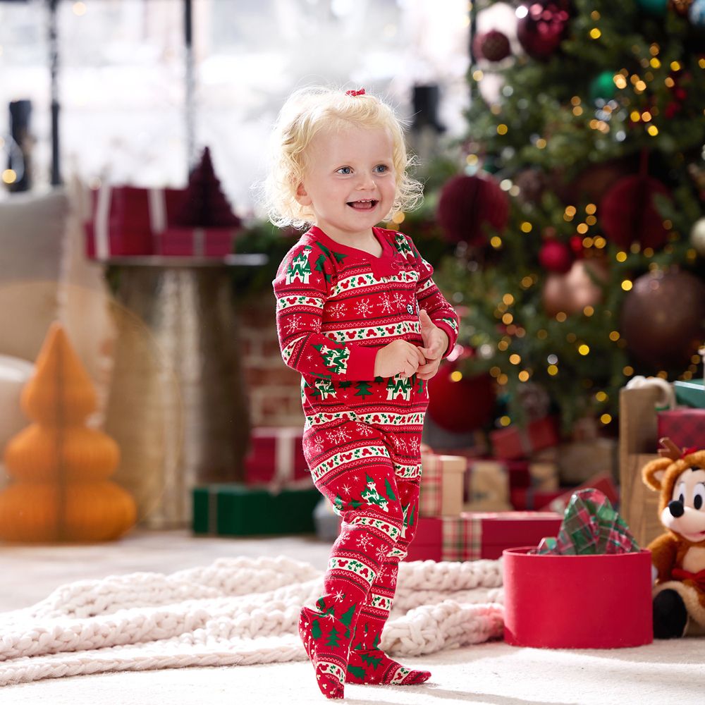 Mickey Mouse Holiday Stretchy Sleeper for Baby