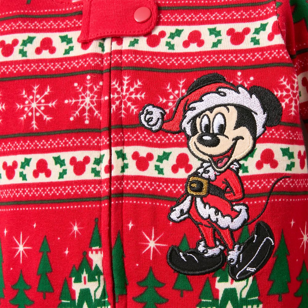 Mickey Mouse Holiday Stretchy Sleeper for Baby