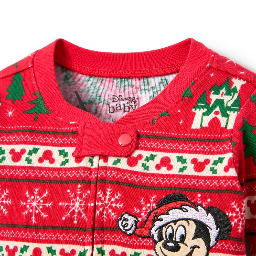 Mickey Mouse Holiday Stretchy Sleeper for Baby