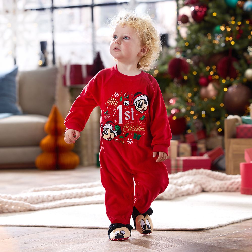 Mickey Mouse My 1st Christmas Holiday Sleeper for Baby