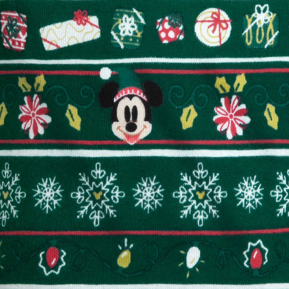 Mickey and Minnie Mouse Holiday Family Matching Stretchie Sleeper for Baby &ndash; Knit