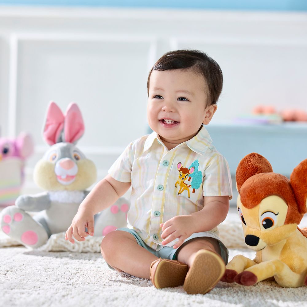 Bambi Woven Shirt and Shorts Set for Baby