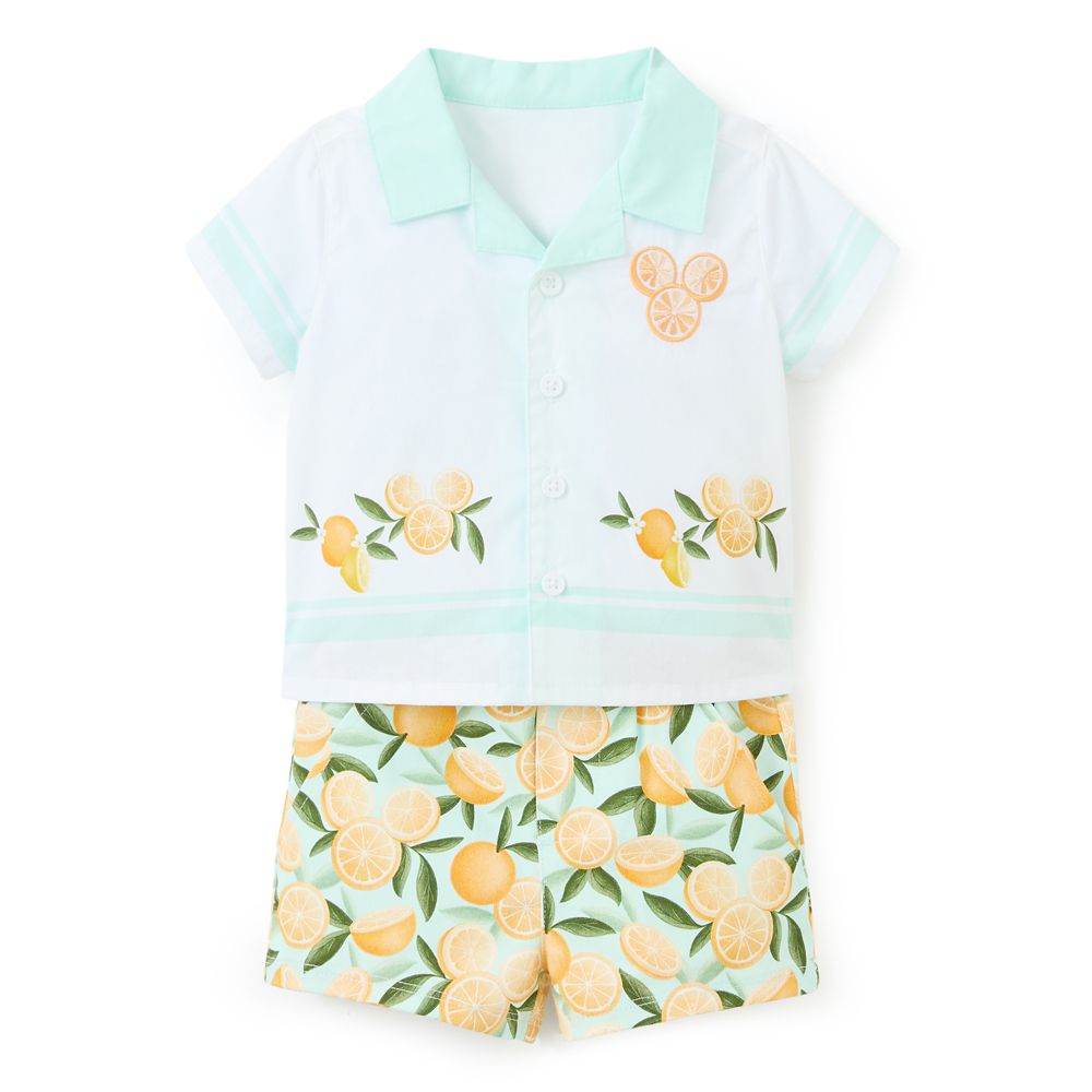 Mickey Mouse Icon Oranges Shirt and Shorts Set for Baby