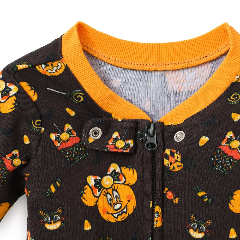 Mickey and Minnie Mouse Halloween Stretchie Sleeper for Baby