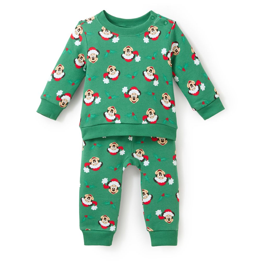 Santa Mickey Mouse Top and Pants Set for Baby