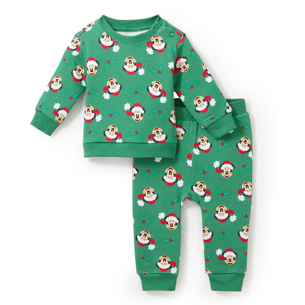 Santa Mickey Mouse Top and Pants Set for Baby