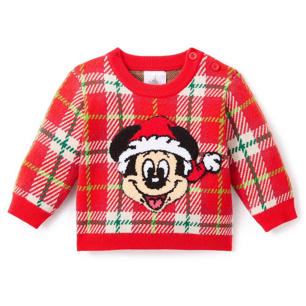 Mickey Mouse Holiday Plaid Sweater for Baby Official shopDisney