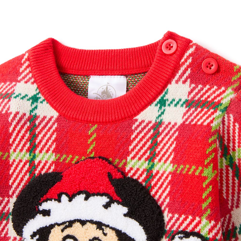Mickey Mouse Holiday Plaid Sweater for Baby