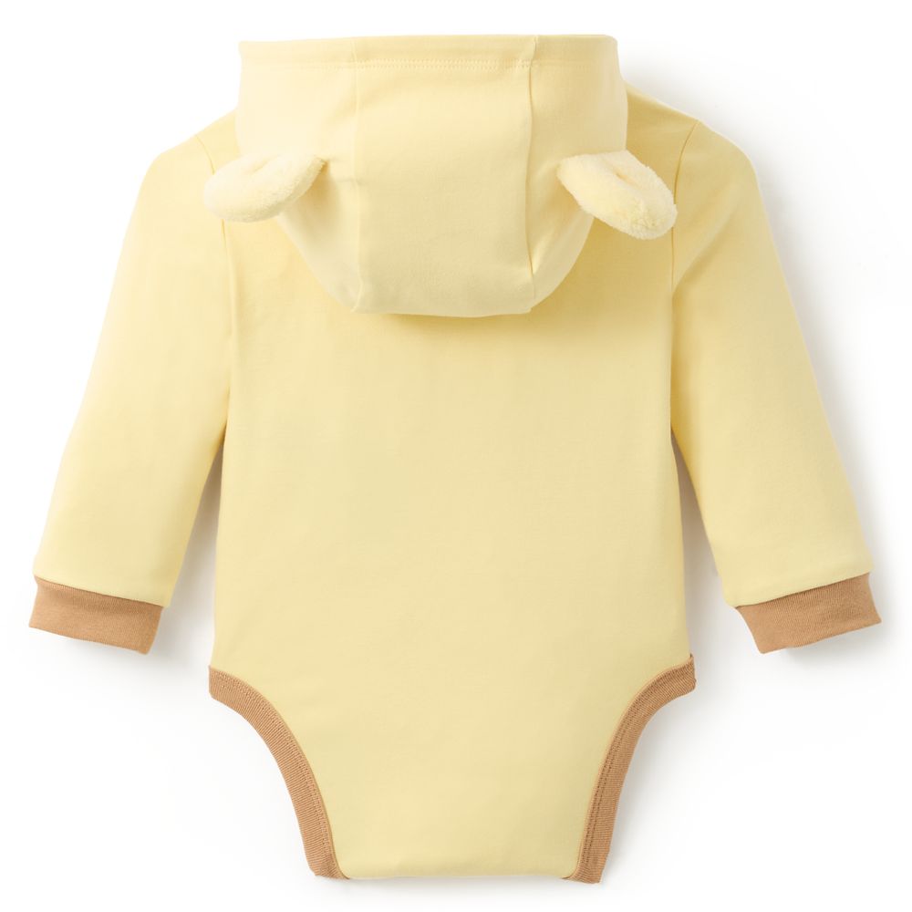 Winnie the Pooh and Piglet Hooded Bodysuit for Baby
