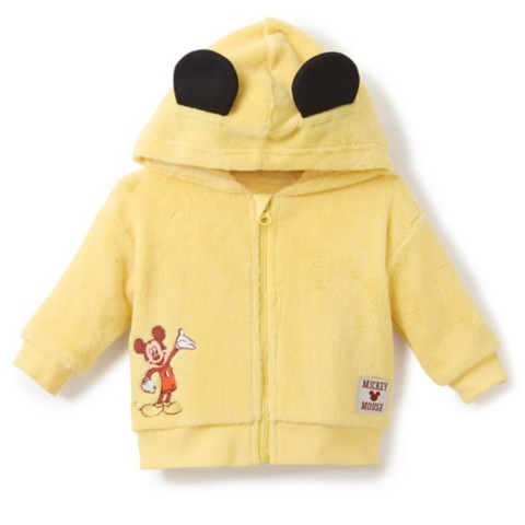 Disney Mickey Mouse Plush Zip Hoodie for Baby