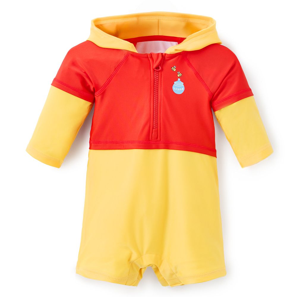 Winnie the Pooh Costume Rash Guard Swimsuit for Baby