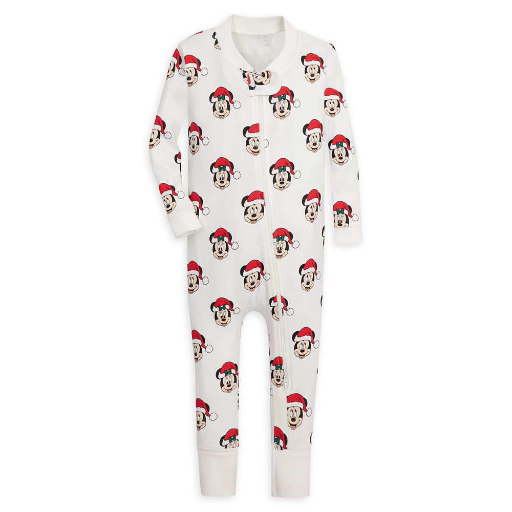 Mickey and Minnie Mouse Holiday Stretchie Sleeper for Baby by monica + andy Official shopDisney