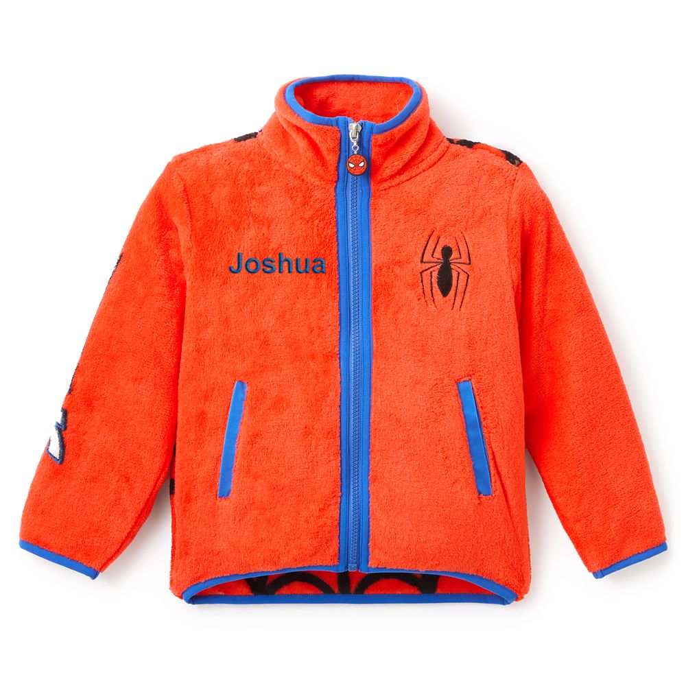 Spider-Man Zip Fleece Jacket for Kids Personalized Official shopDisney