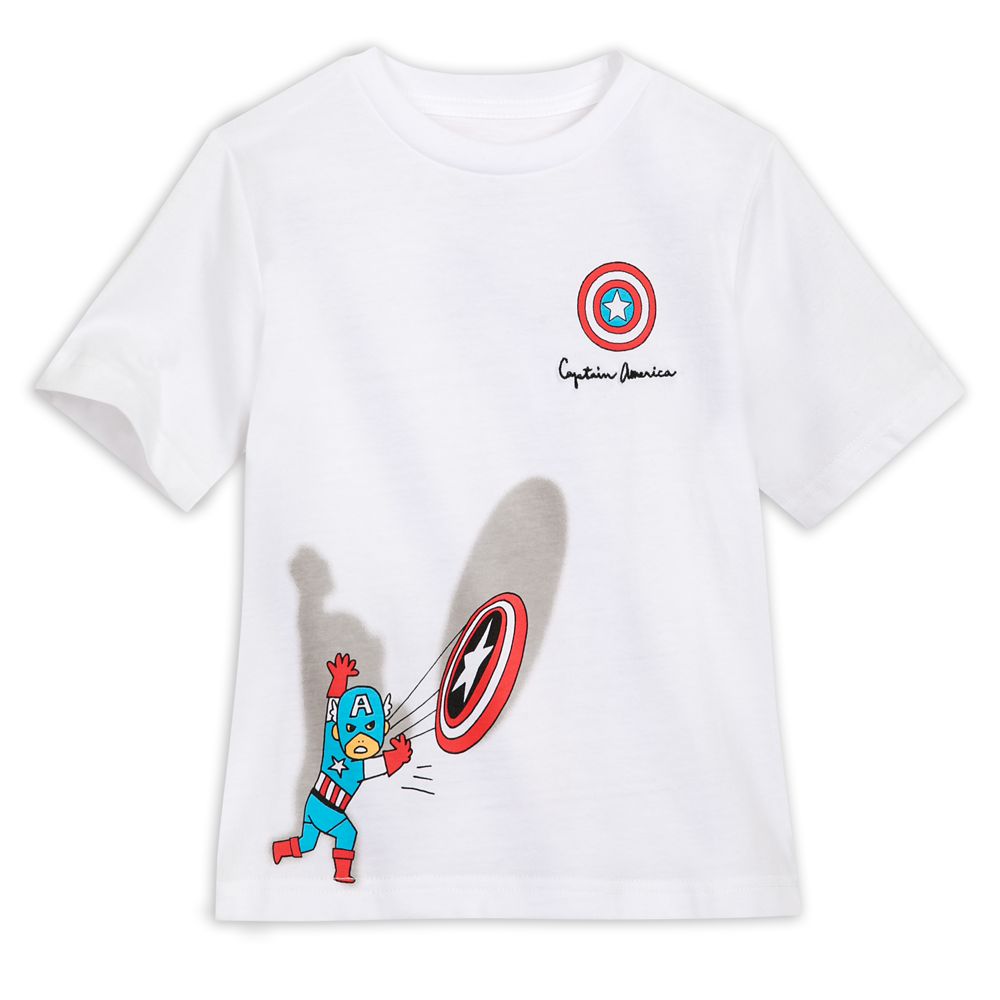 Boys captain america shirt online