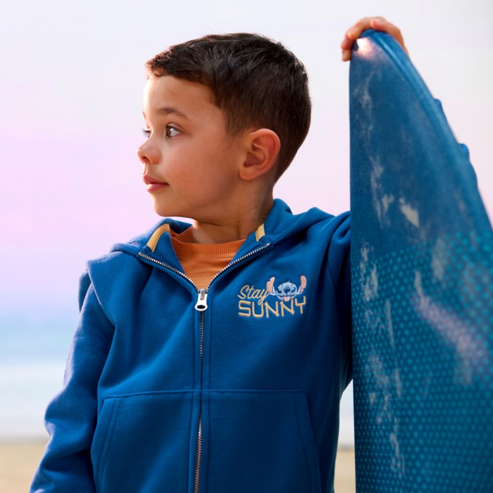 Stitch Surf Zip Hoodie for Kids &ndash; Lilo & Stitch