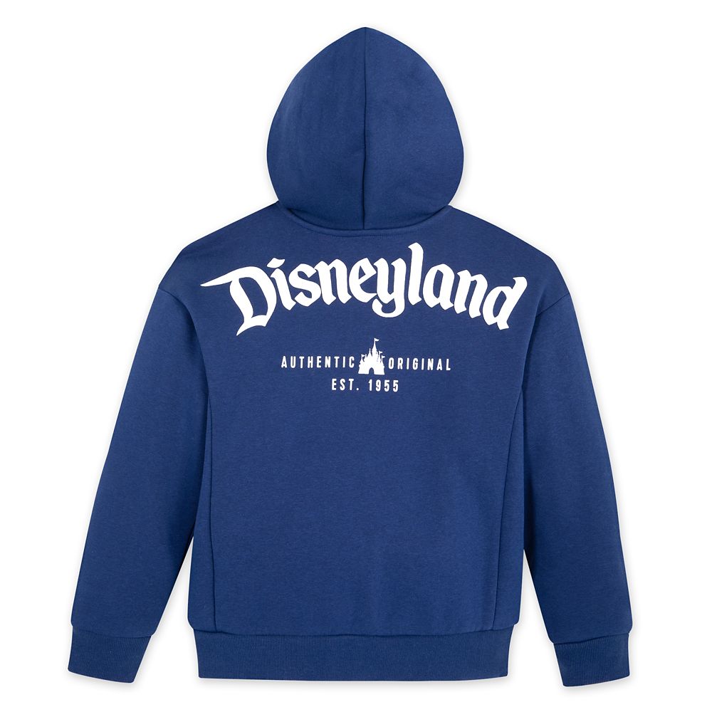 Disneyland Logo Zip Hoodie for Kids &ndash; Navy