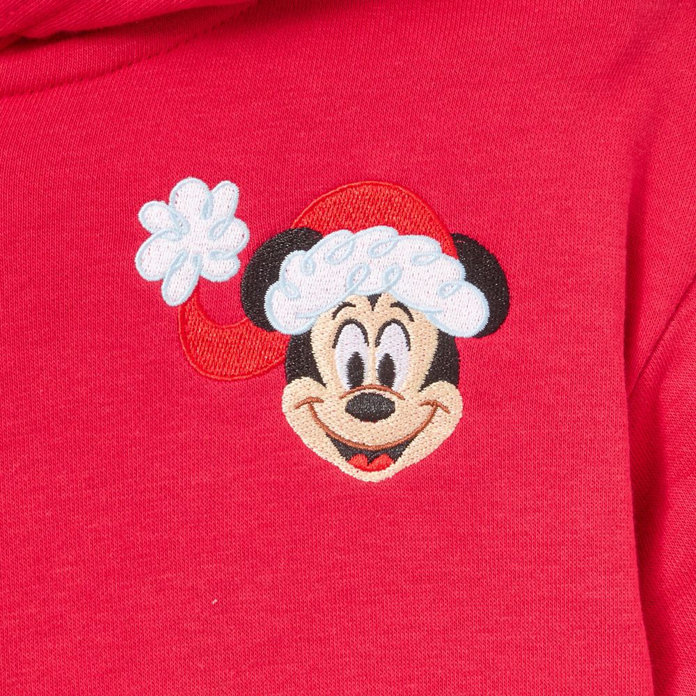 Santa Mickey Mouse Zip Hoodie for Kids